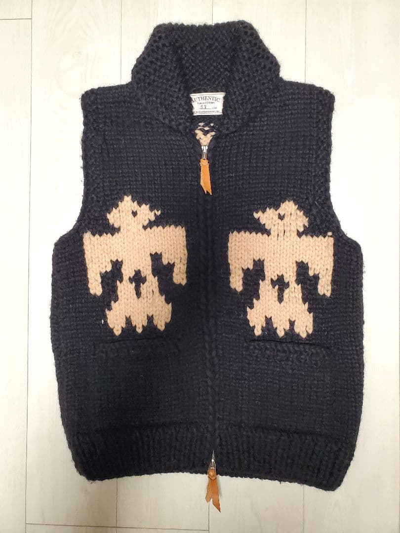KANATA カウチンベスト 限定51/500 カナダ製 ウール100%