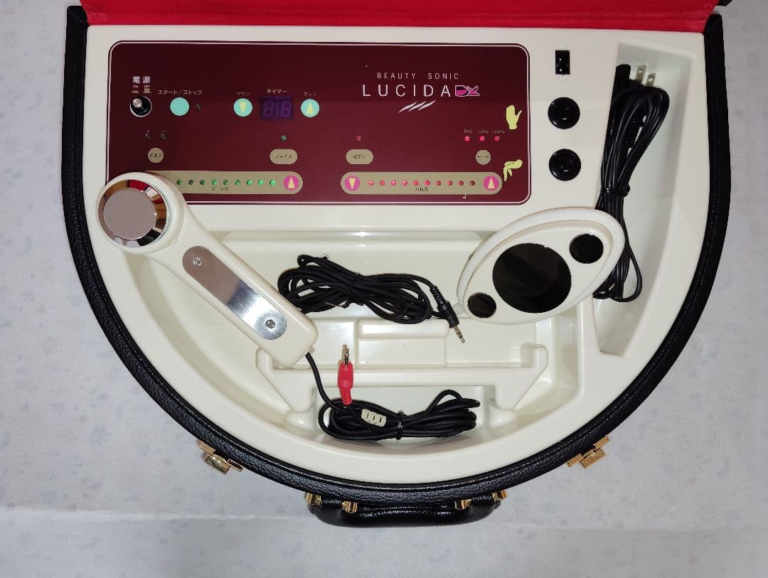 ルシーダDX 多機能美容器＊40万円■超音波低周波イオン導入③
