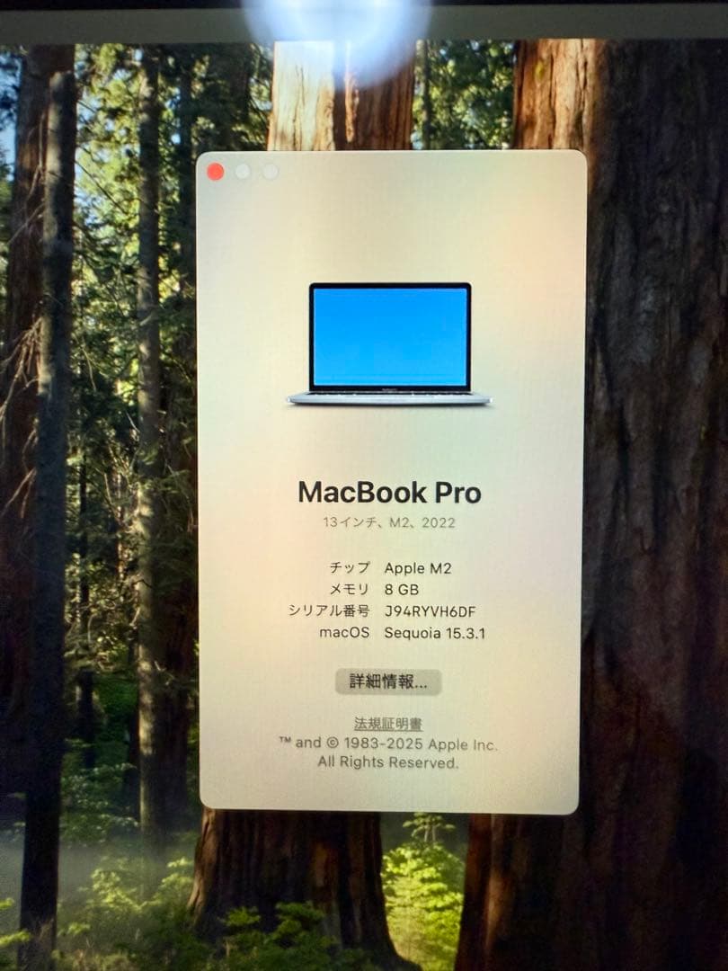 MacBook Pro M2 13インチ メモリ8G