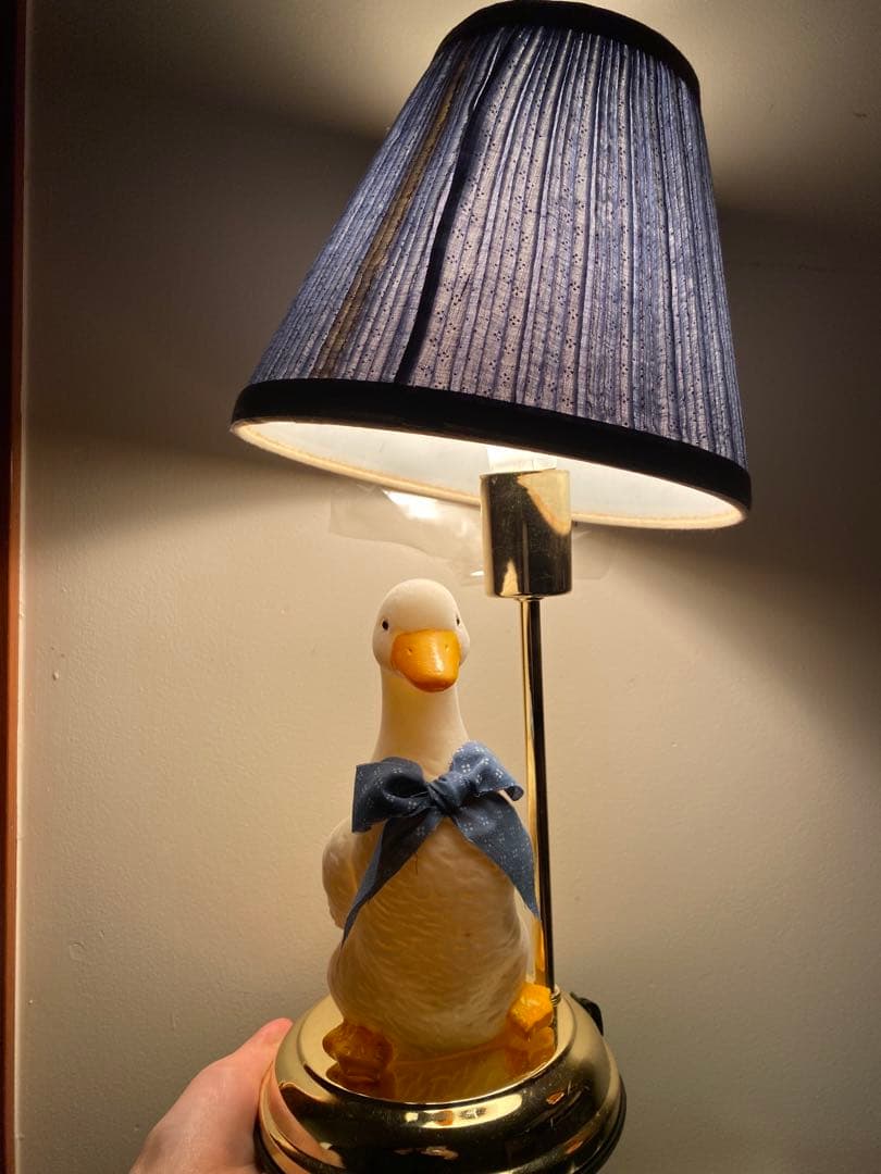 アンティーク　レトロライト　スタンド　デスクライト　アヒルランプ　アヒル