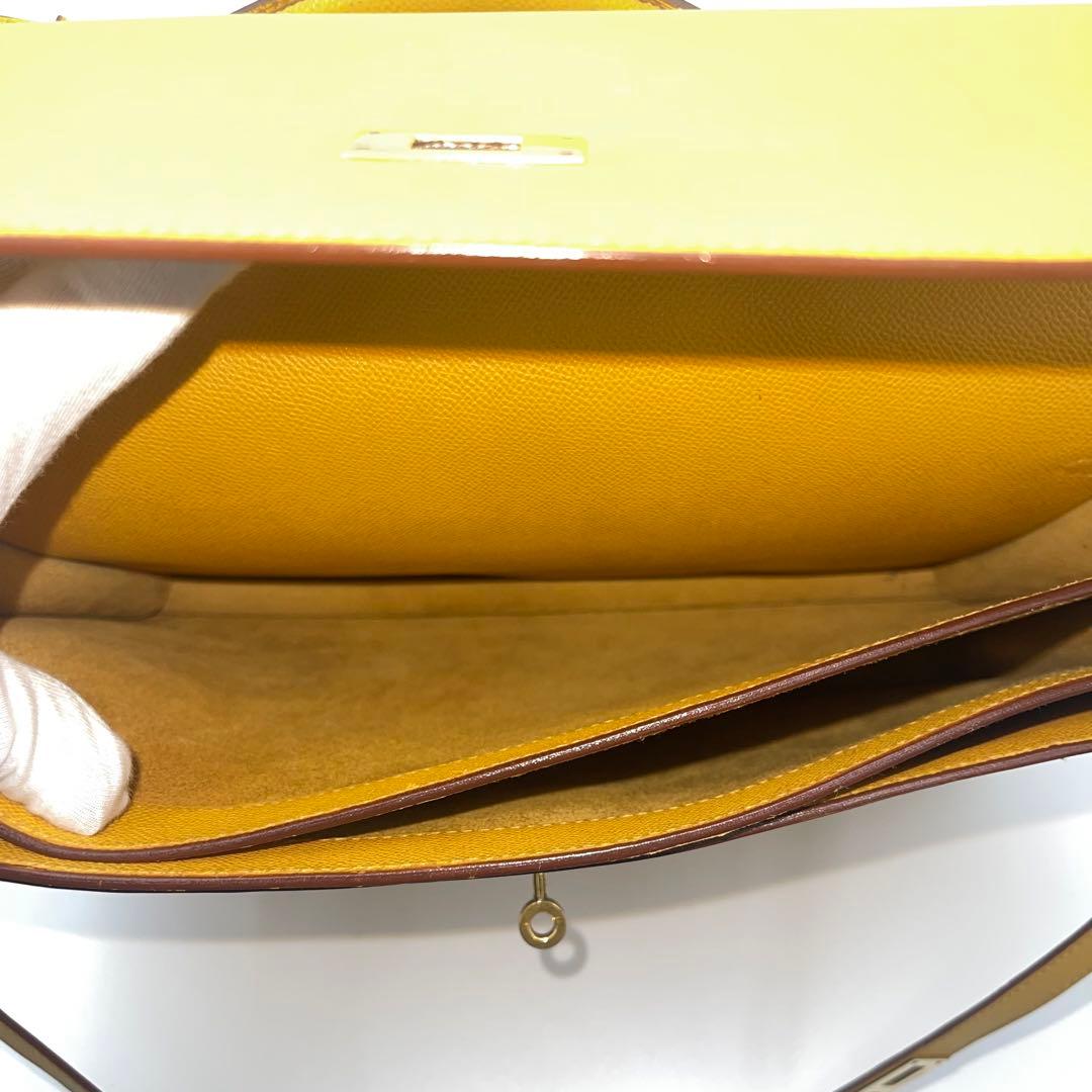 美品✨エルメス　ケリーデペッシュ38 ヴォーエプソン　F刻印　2002年