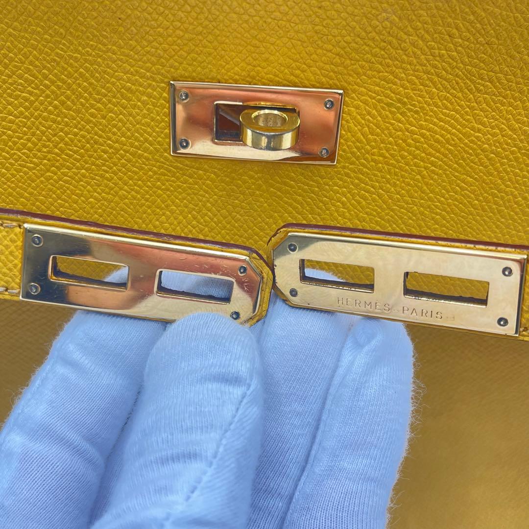 美品✨エルメス　ケリーデペッシュ38 ヴォーエプソン　F刻印　2002年