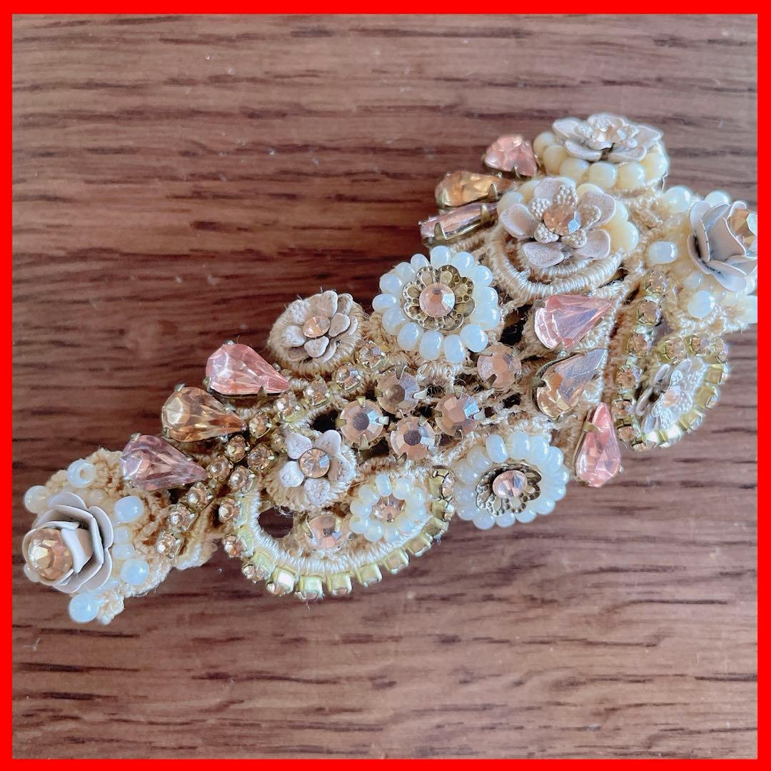 ⭐️美品⭐️Michal Negrin ネグリン バレッタ ベージュ　ヘアアクセ
