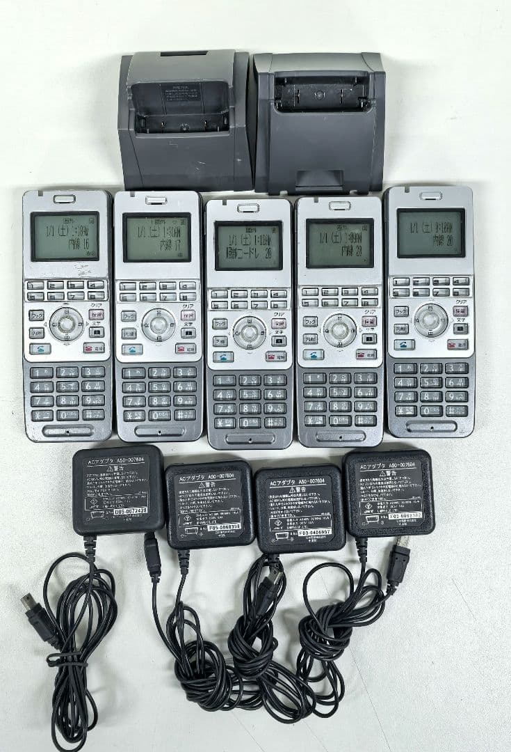 PHS子機 OKI オキ　DC‐8DK‐HS 計5台セット中古品