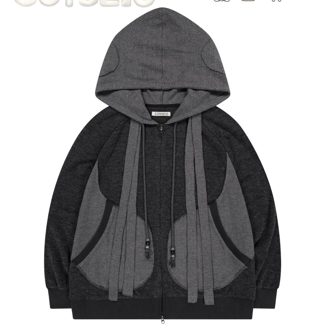 N*様 【coyseio】 EARMUFFS HOOD ZIP-UP CHARC