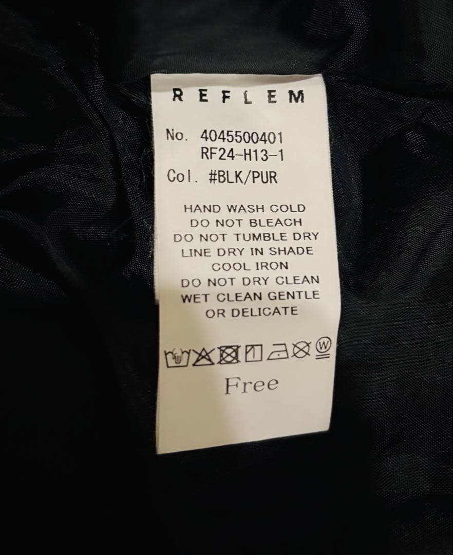 REFLEM レフレム　ドラゴン刺繍ベロアスカジャン