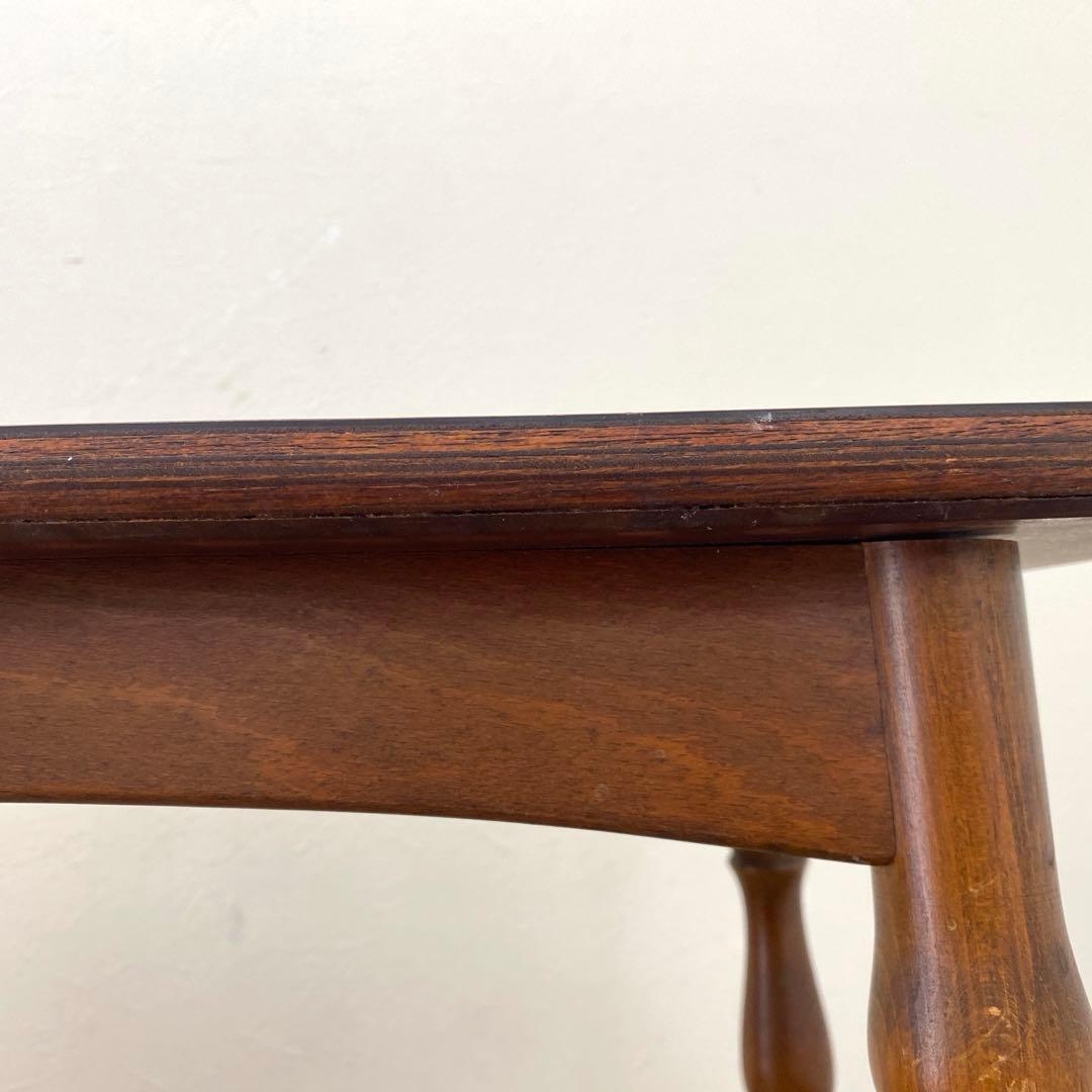 レトロ アンティーク オールドキツツキ 飛騨産業 デコラトップ サイド テーブル