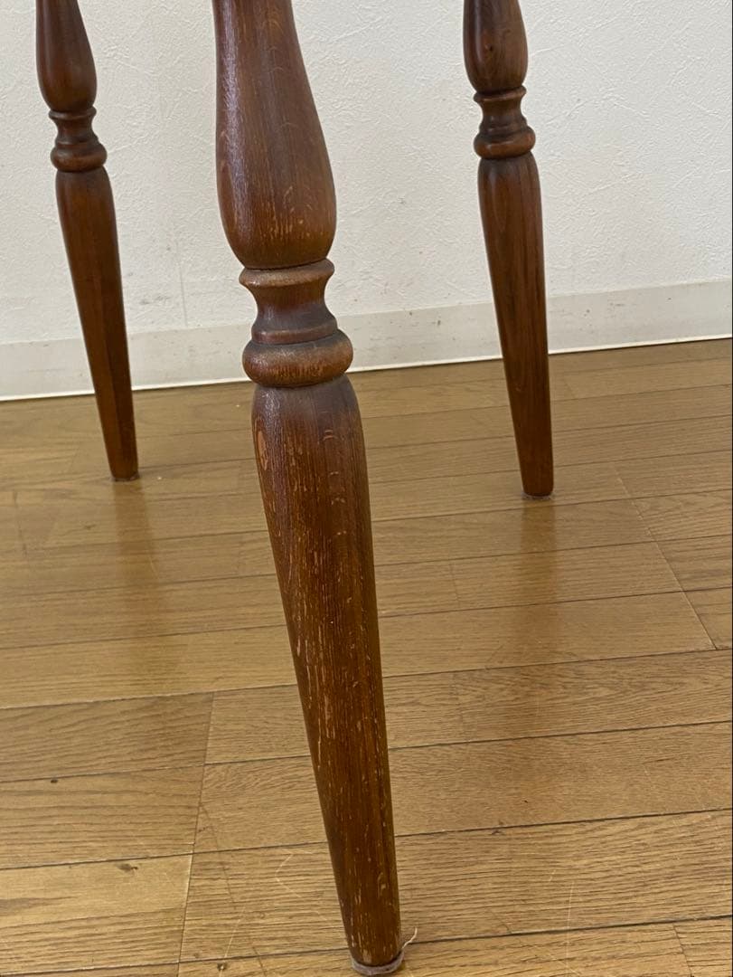 レトロ アンティーク オールドキツツキ 飛騨産業 デコラトップ サイド テーブル