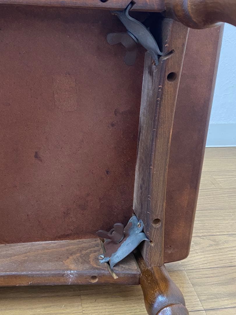 レトロ アンティーク オールドキツツキ 飛騨産業 デコラトップ サイド テーブル