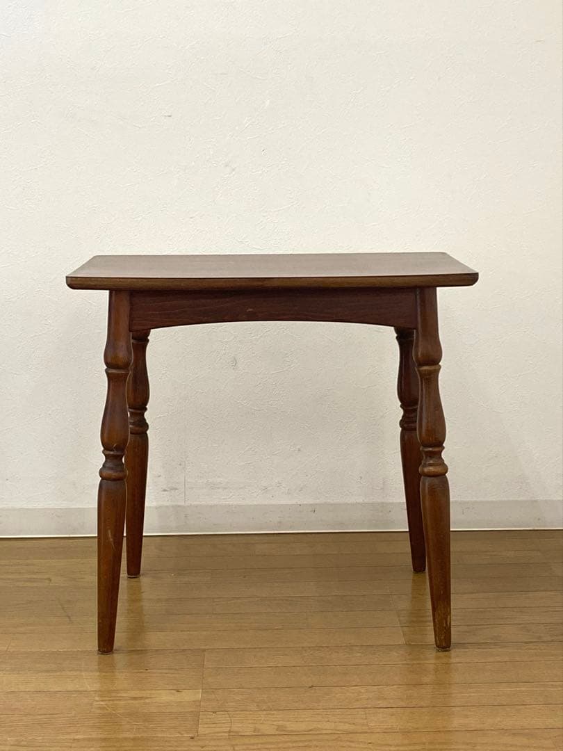 レトロ アンティーク オールドキツツキ 飛騨産業 デコラトップ サイド テーブル