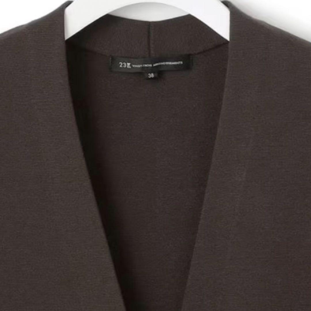 23区 【洗える/吊り干しOK】ヴィスコースストレッチ ニットベスト