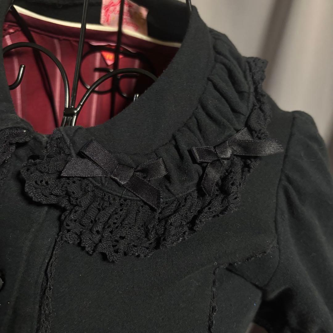 Angelic Pretty 旧タグ カットソー生地ハートブラウス ボレロ 半袖