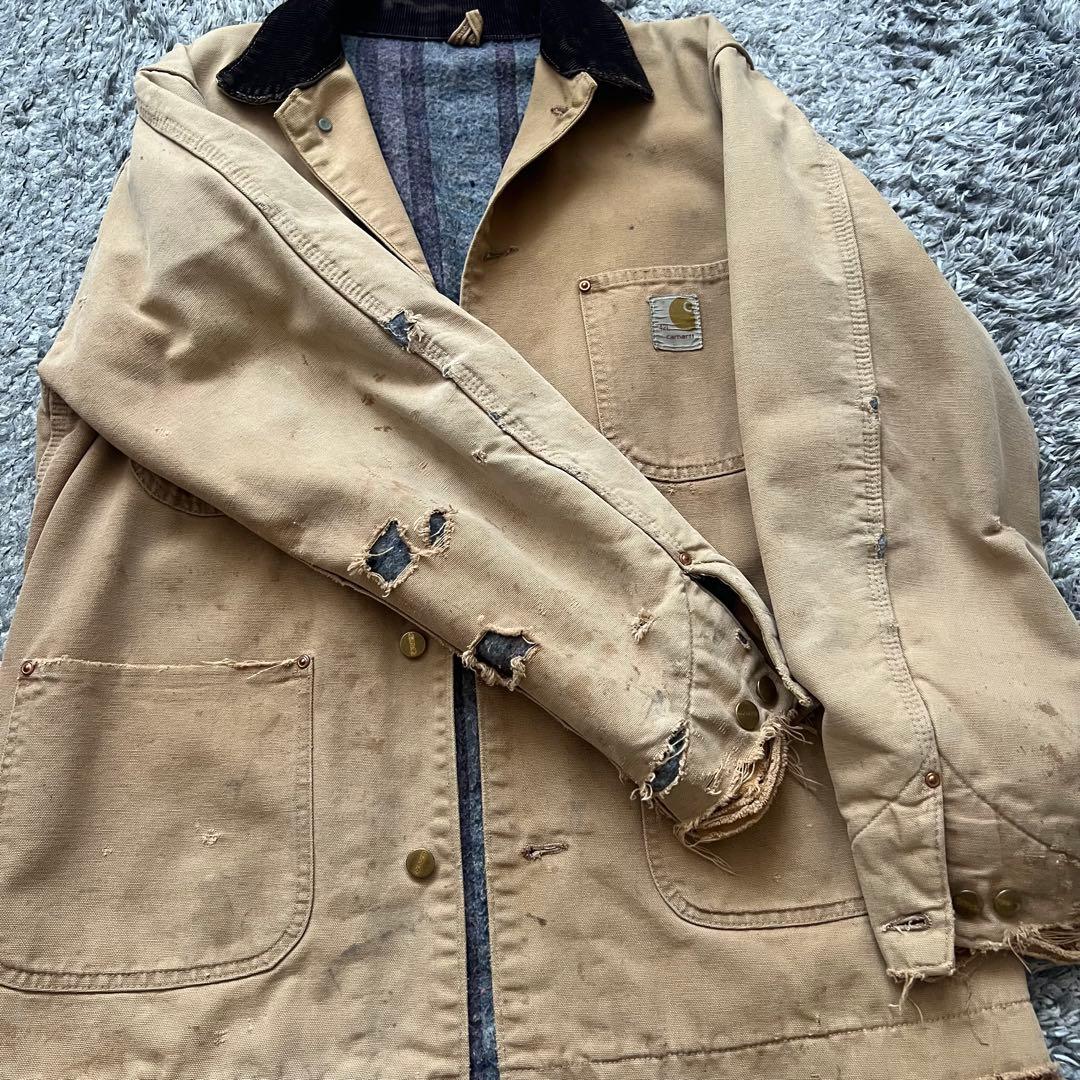 70s カーハート チョアコート 42L ボロ carhartt ジャケット