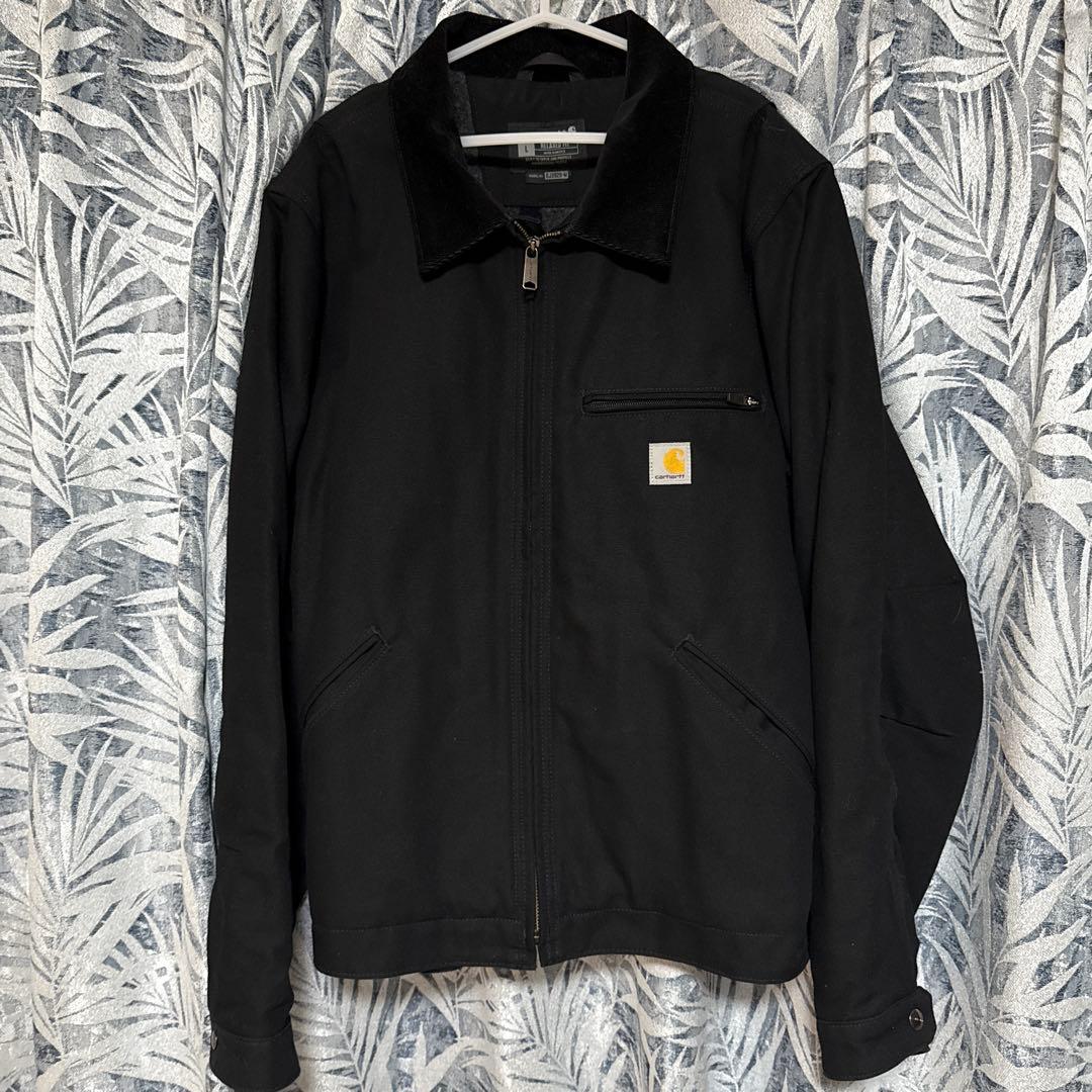 カーハート　デトロイトジャケット　ブラック　Lサイズ