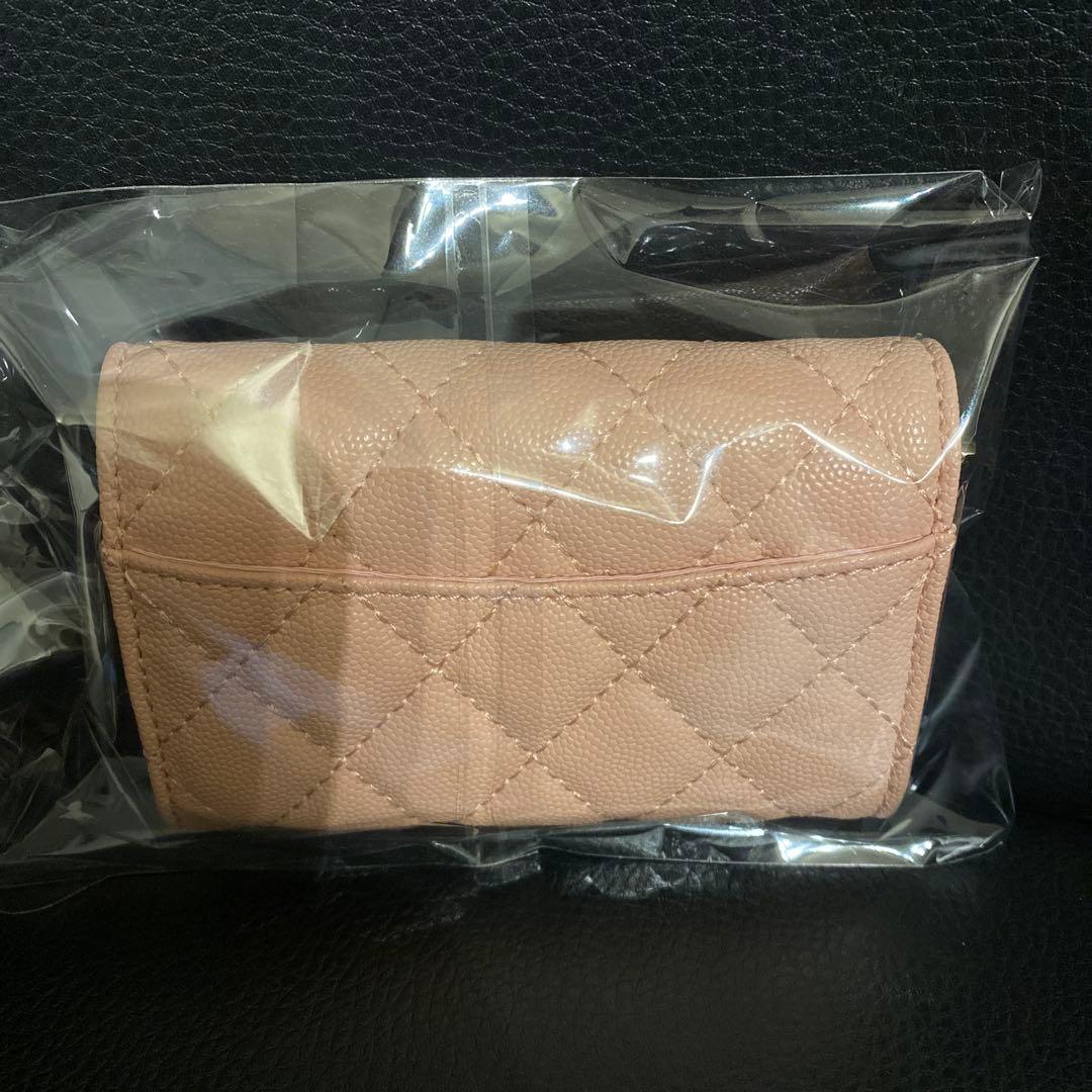 ノベルティ CHANEL ピンクレザー ケース