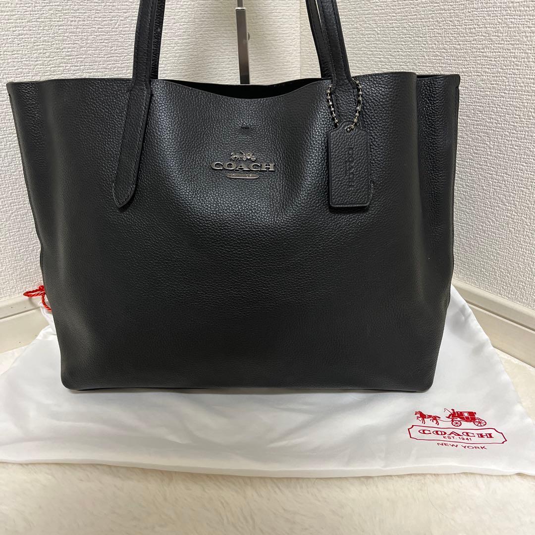 極美品　コーチ 67253 ビジネスバッグ レザー 肩掛け 黒 A4可