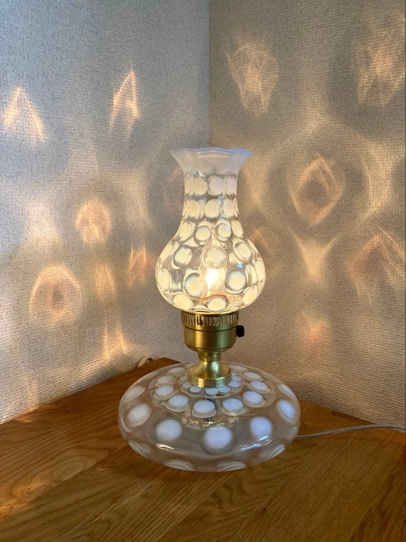 フェントン（Bigパンケーキ）1930年　ランプスタンド　アンティークシェード