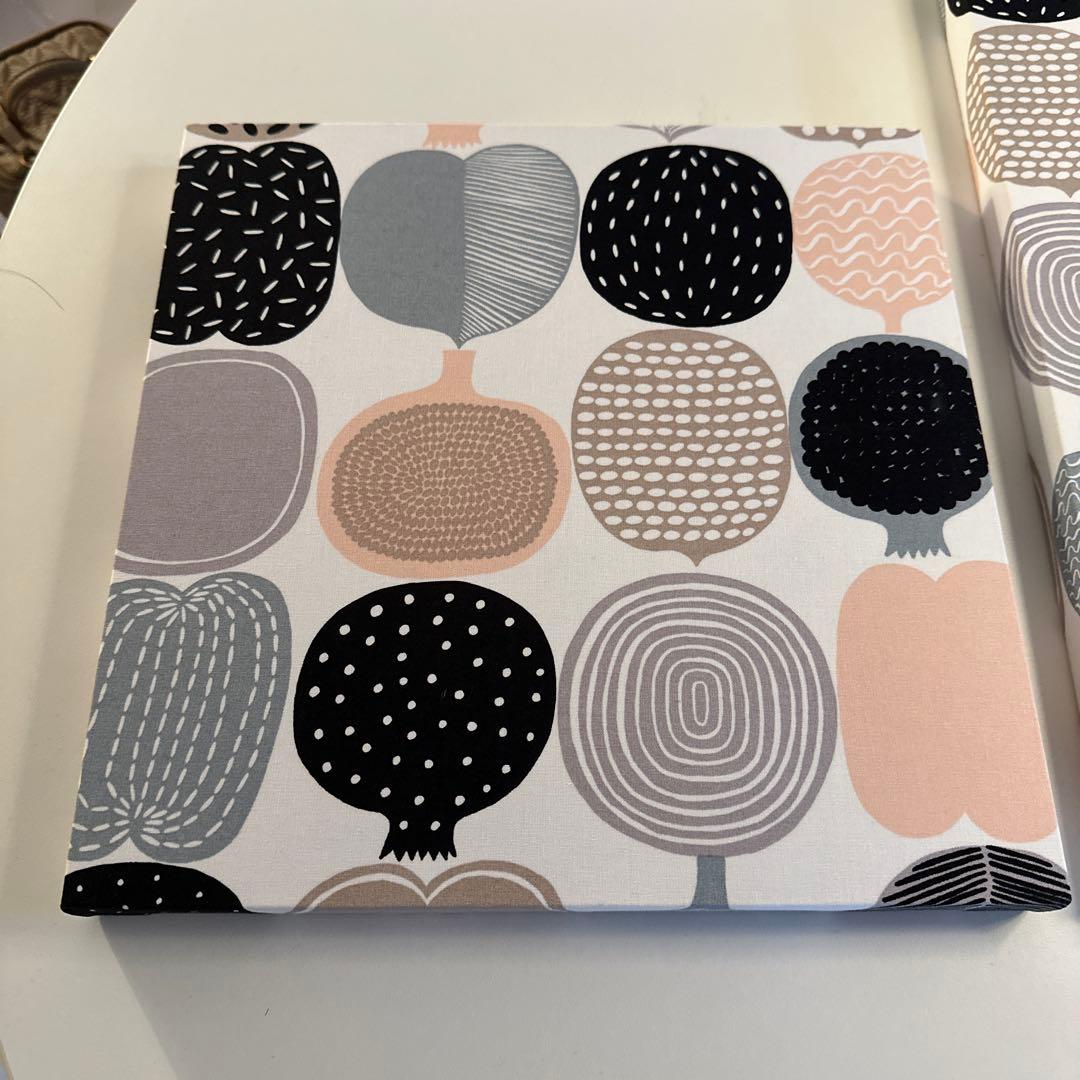 マリメッコ　Kompotti ファブリックボード　２個セット