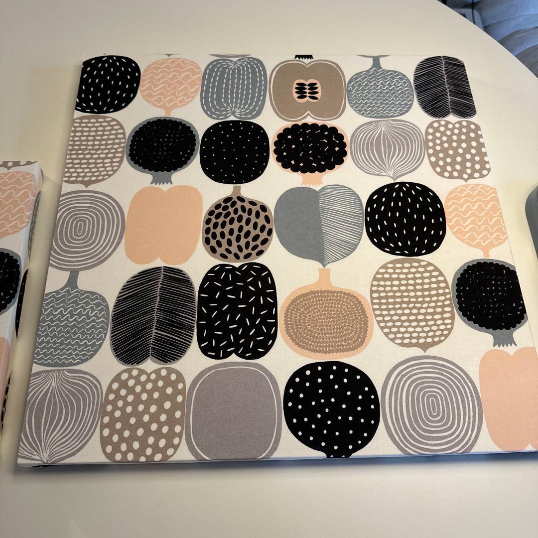 マリメッコ　Kompotti ファブリックボード　２個セット