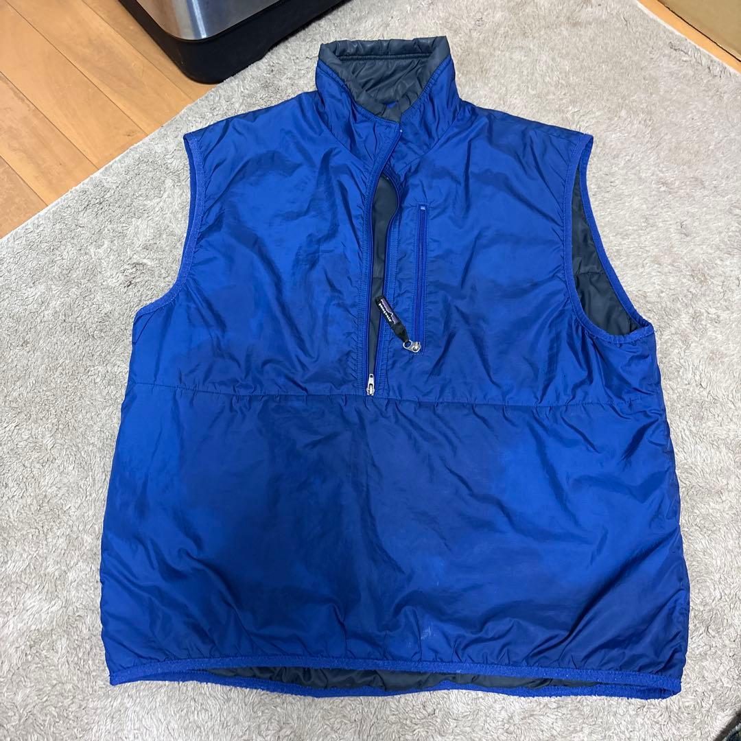 Patagonia 青 ベスト フロントジッパー