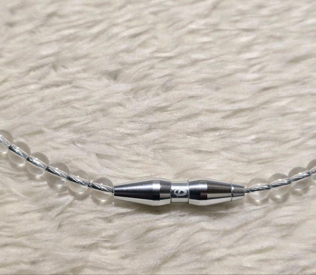 専用 ファイテン クリスタルタッチ クリア ネックレス 50cm 【美品】