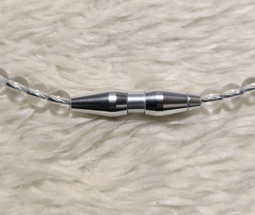 専用 ファイテン クリスタルタッチ クリア ネックレス 50cm 【美品】