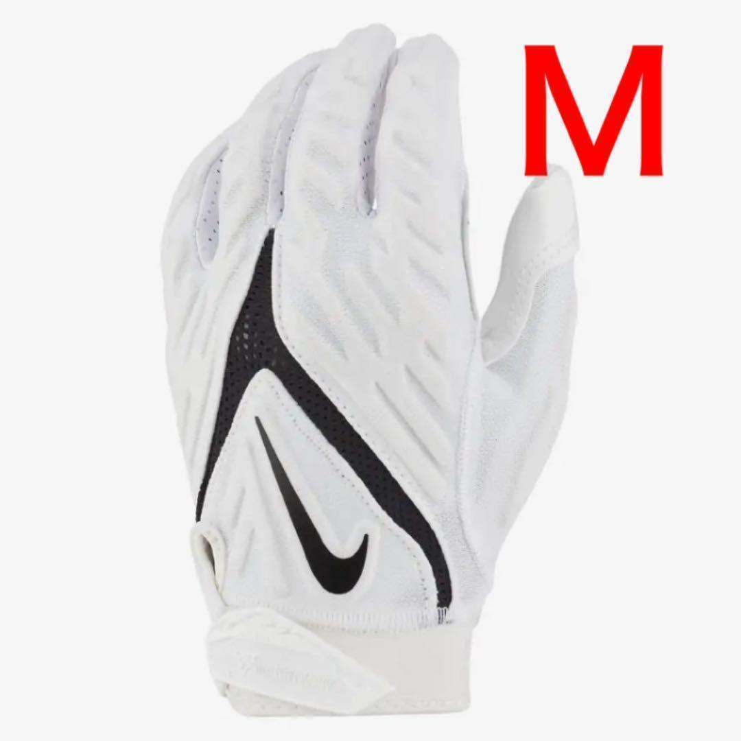 【新品】　アメフト NIKE SUPERBAD 6.0 グローブ WHITE M