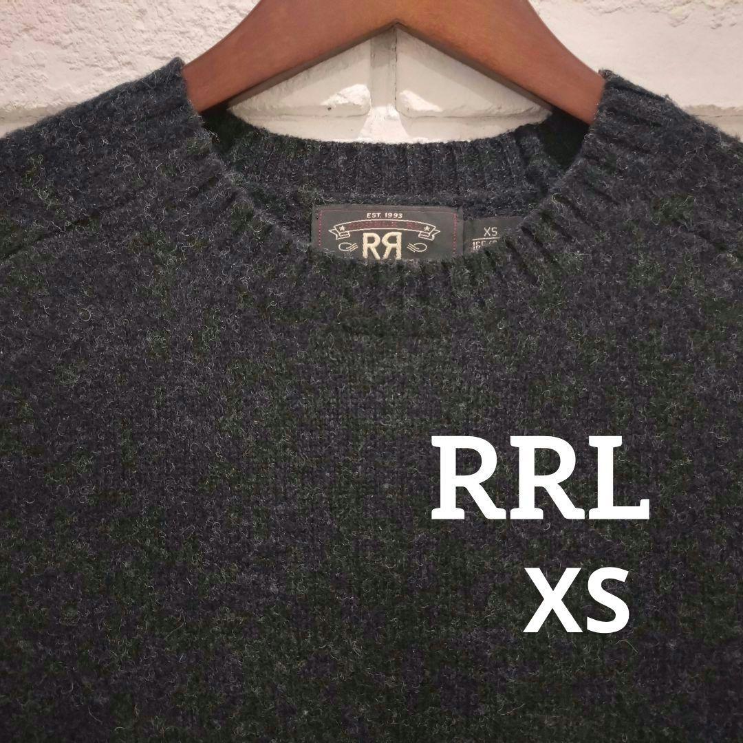 【美品】RRL WOOL CREWNECK LAMBWOOL SWEATER