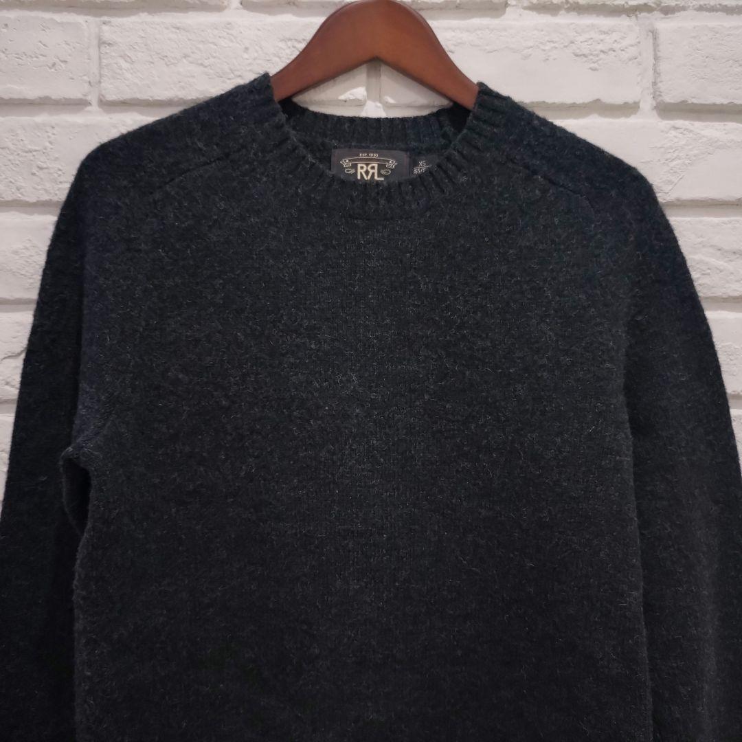 【美品】RRL WOOL CREWNECK LAMBWOOL SWEATER