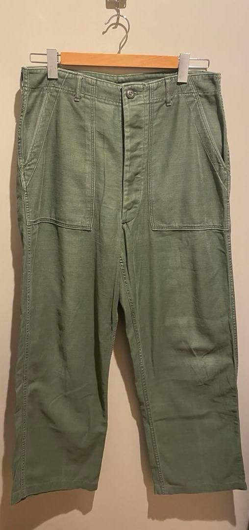 50s ~ 60s US ARMY コットン サテン ベイカーパンツ