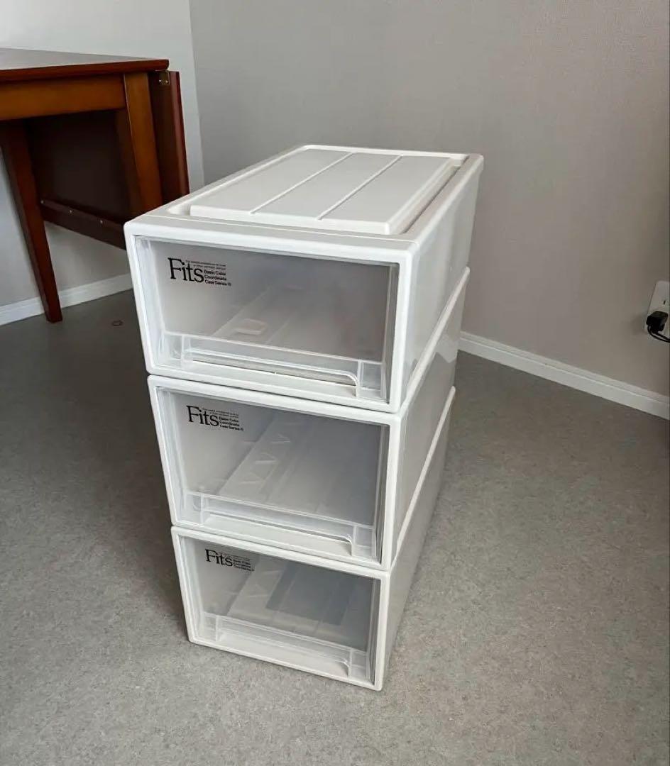 Fits フィッツ 収納ケース 衣装ケース S-30 M-30 カプチーノ