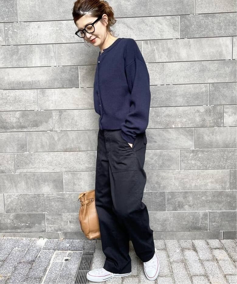 Spick and Span　ルーズベイカーパンツ　38 ブラック