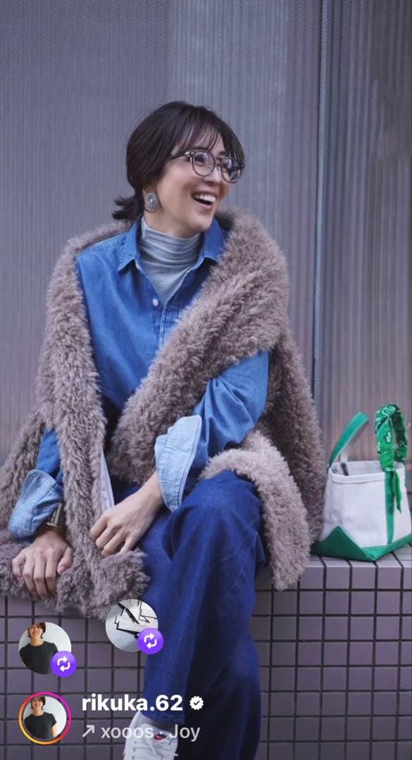 新品未使用　the9shop far wrap me グレージュ