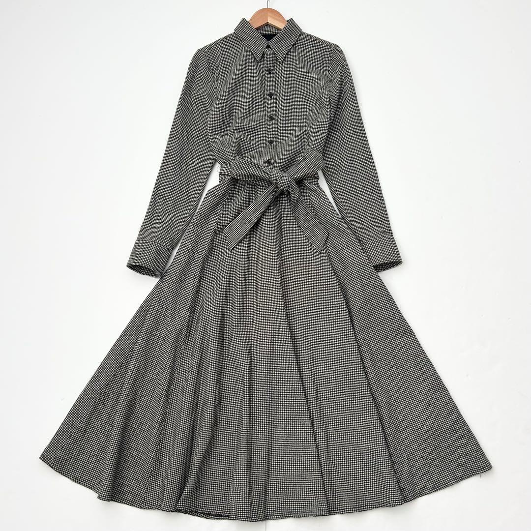 美品✨ラルフローレン　ロングワンピース　千鳥柄　2