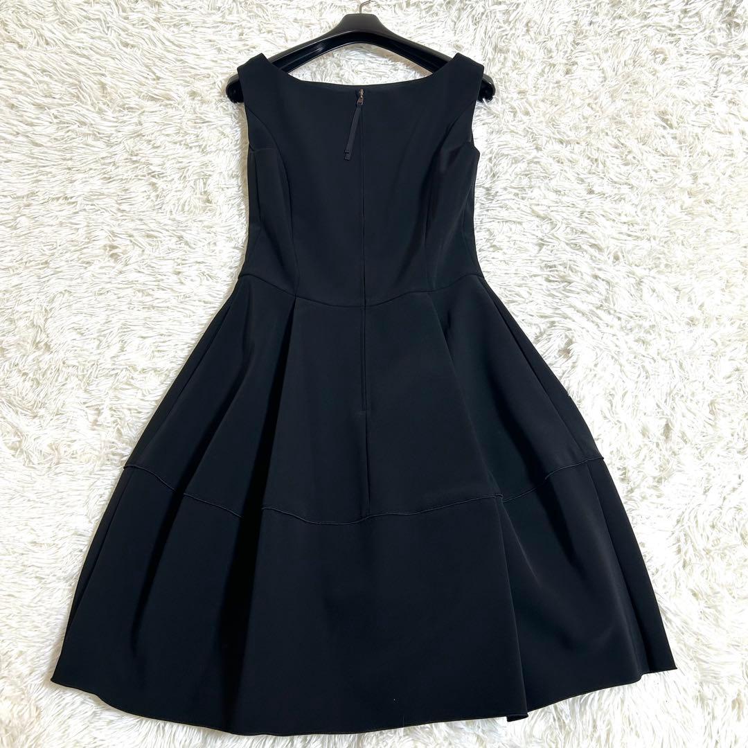 極美品✨春に◎定価6.7万 フォクシー ワンピース バロンドレス 38 黒