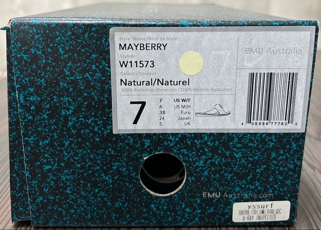 EMU Australia ナチュラル ファー サンダル