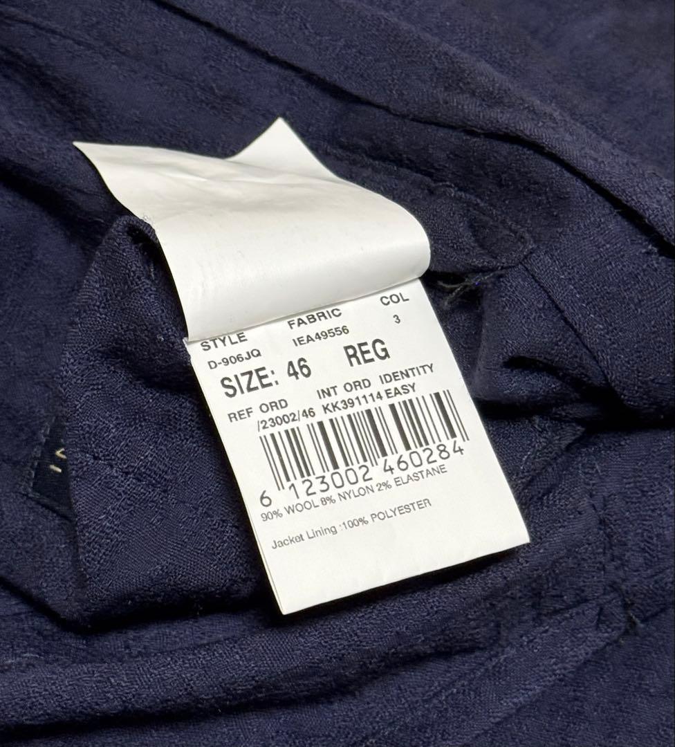 ◆ 正規品【46】LARDINI◆美品！秋冬物『６Ｂダブル・ジャケット』紺◆