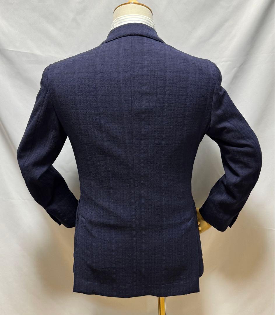 ◆ 正規品【46】LARDINI◆美品！秋冬物『６Ｂダブル・ジャケット』紺◆