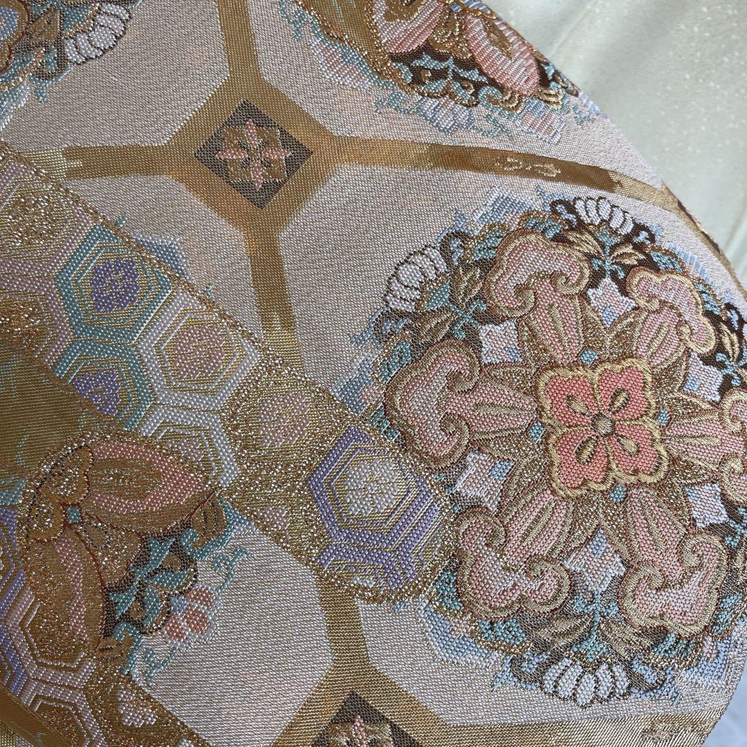 訪問着　フルセット　花筏　相良　汕頭　手刺繍　着物　入学式　卒業式　I7