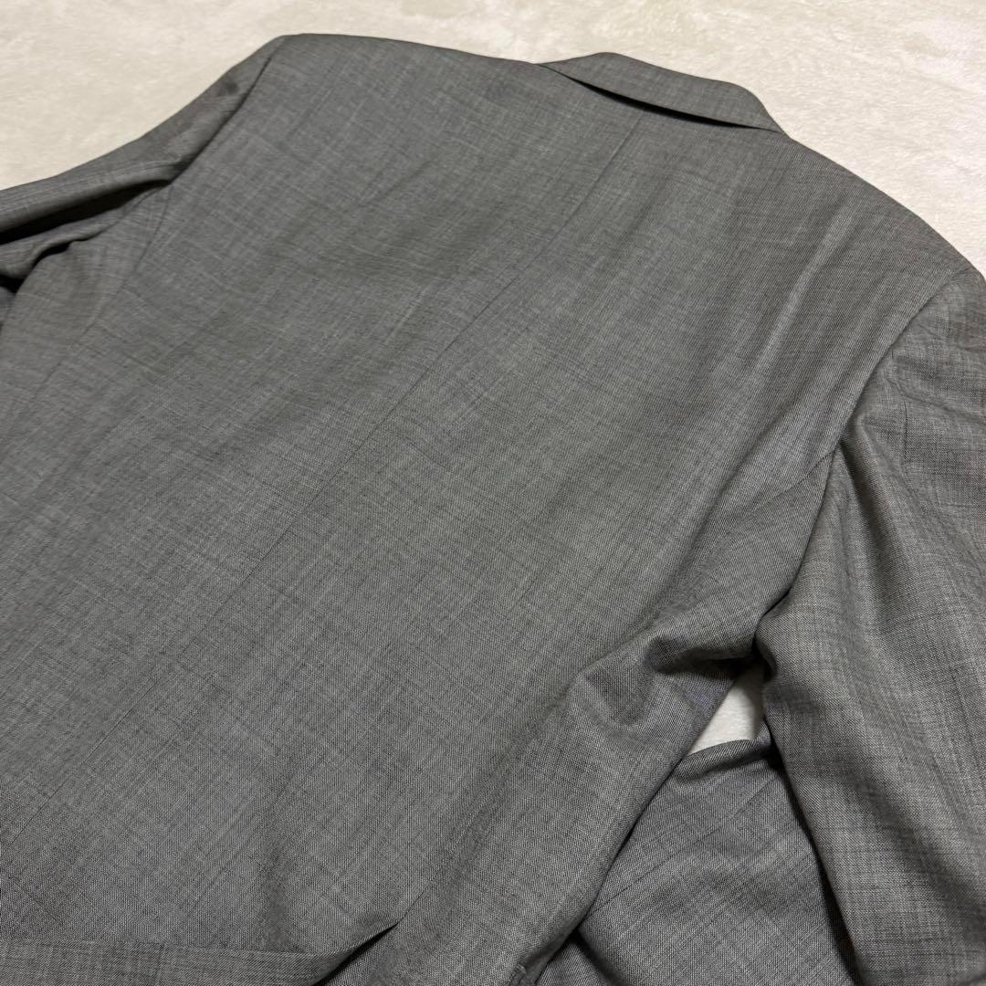 美品　ダンヒル　セットアップスーツ　ダブル　グレー　ロゴボタン　M〜L位