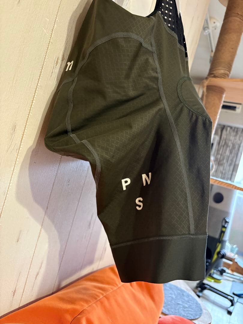 PAS NORMAL STUDIOS サイクルビフショーツ　グリーンSサイズ