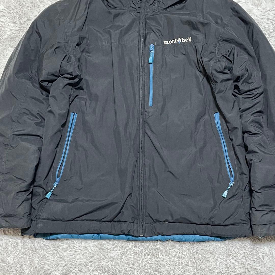 モンベル　ダウンジャケット　コロラドパーカー　リバーシブル　ドローコード　M