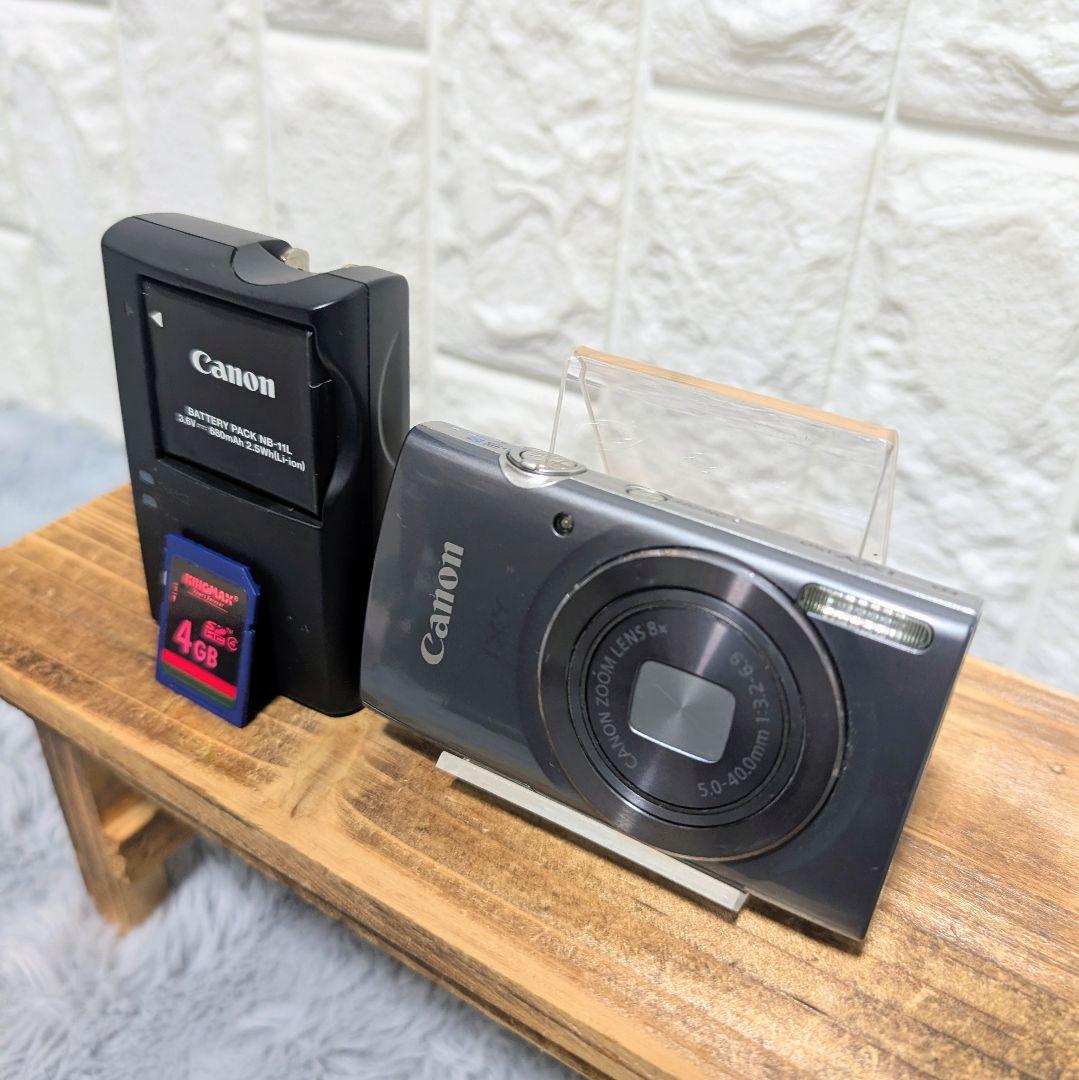 【美品】動作確認済　Canon IXY150 コンパクトデジタルカメラ グレー