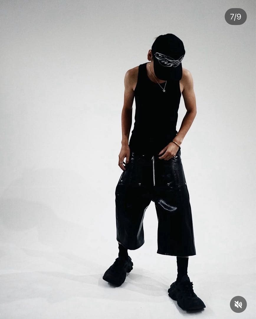 ［DIRTYBOX］SNAKE LEATHER SHORT