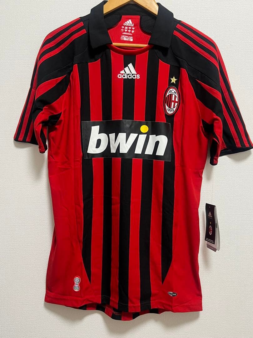 【タグ付き】希少 ACミラン　08/09シーズン　ホームユニ　22番　カカ　M