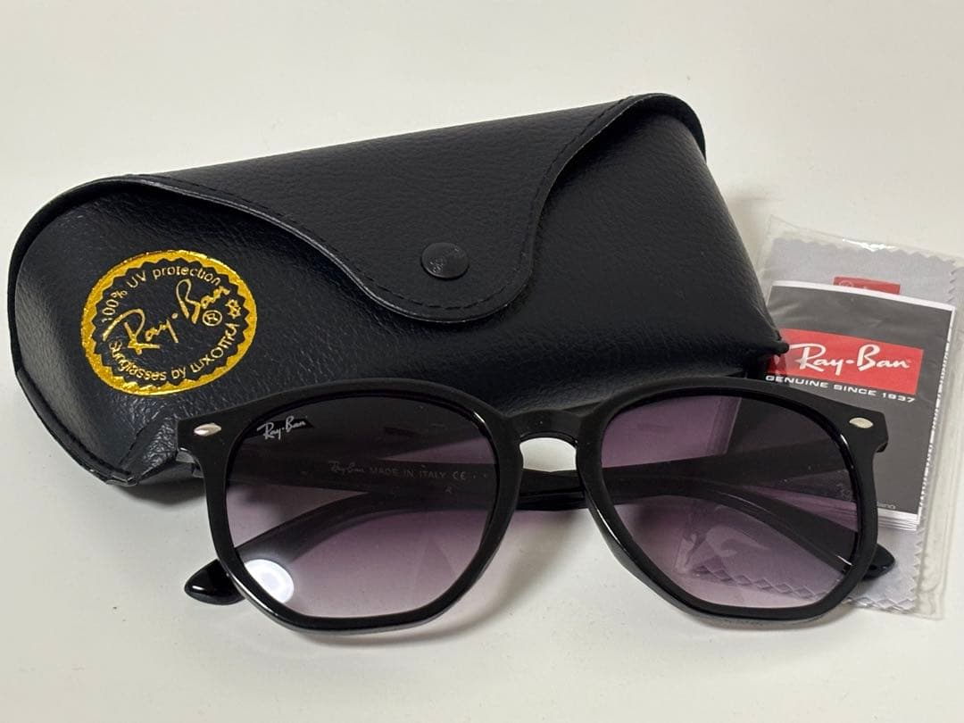 極美品◼︎Ray-Ban レイバン RB4306 パープルレンズ ブラックラウンド