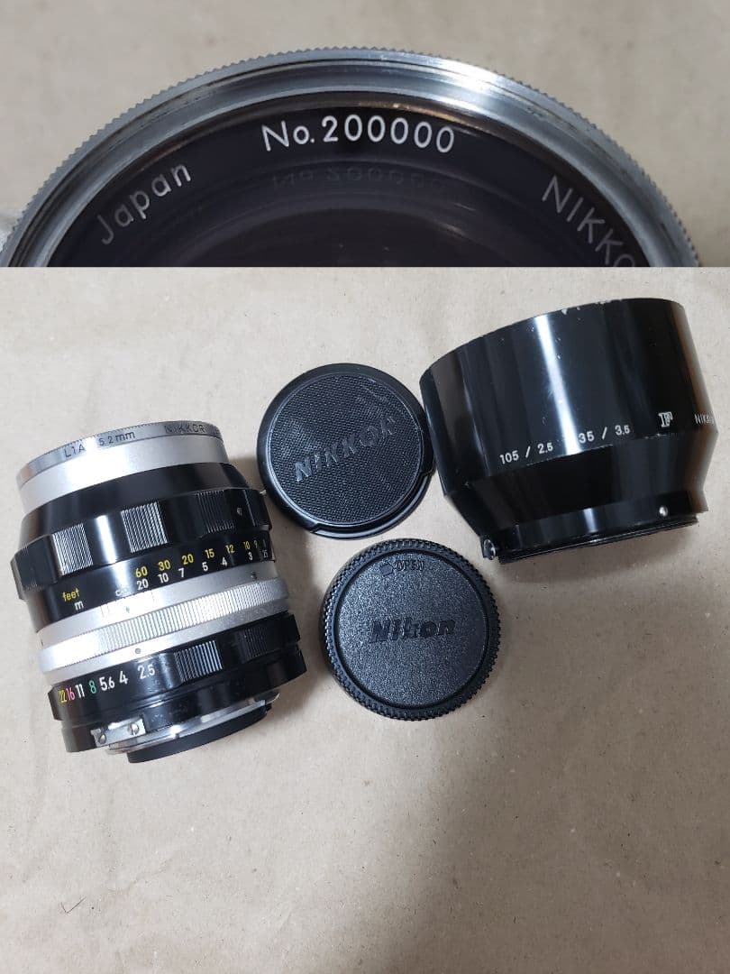 【希少】NIKON NIKKOR-P 105mm f2.5 シリアル良番