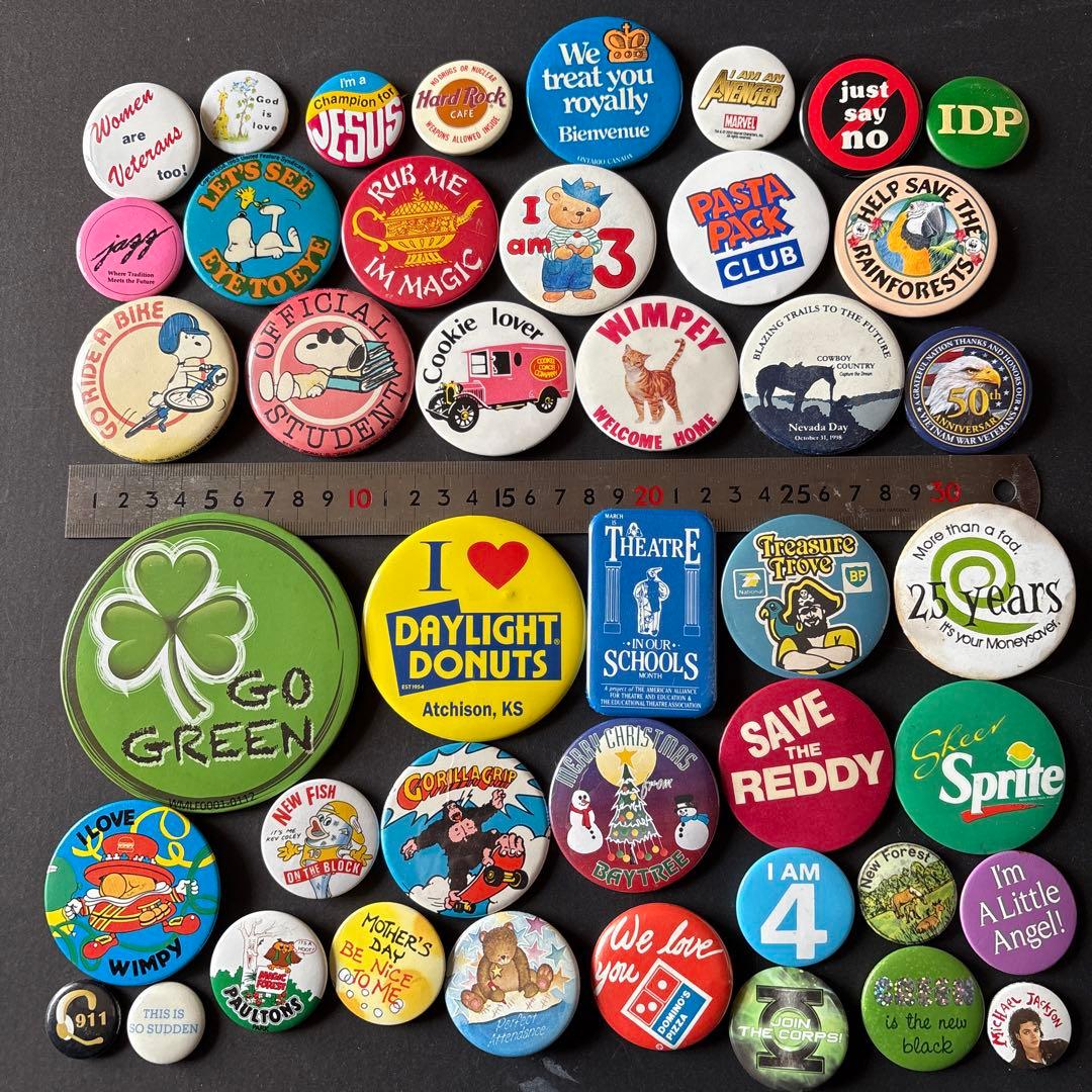 S*N様 ヴィンテージ缶バッジ300個OVER ／US／UK VINTAGE