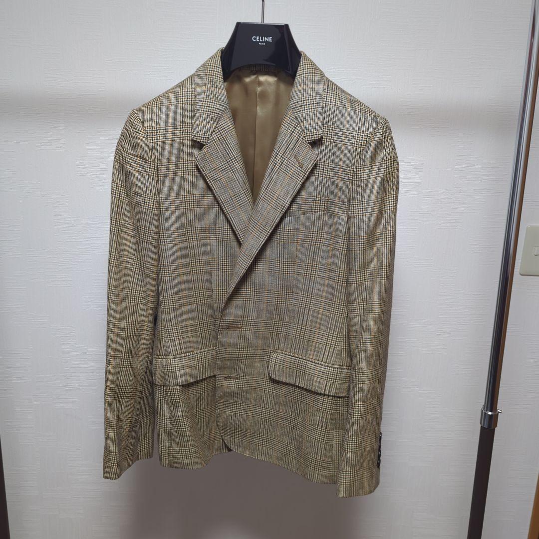 CELINE グレンチェック柄 テーラードジャケット 40