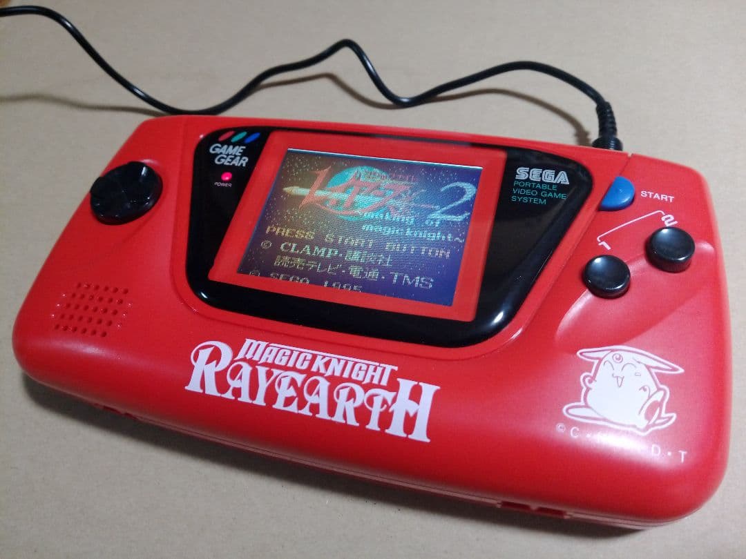 ゲームギア　本体　レイアースモデル　コンデンサ交換　ソフトつき